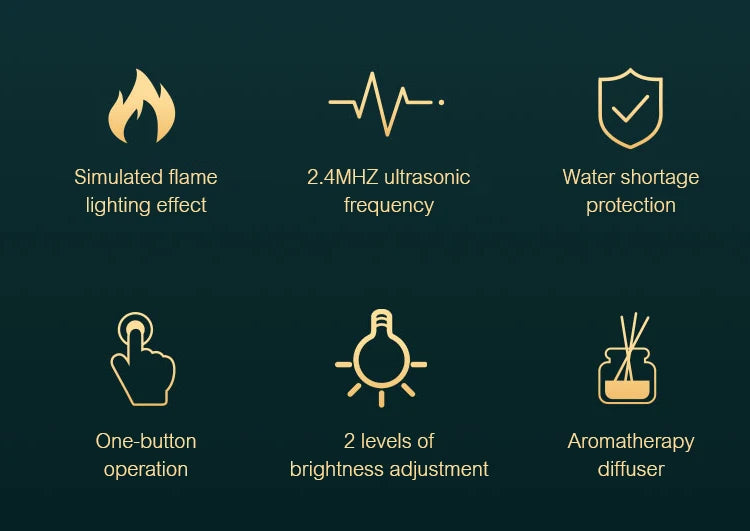 DIFUSOR DE AROMA, HUMIFICA Y GENERA NIEBLA FRIA ULTRASONICA